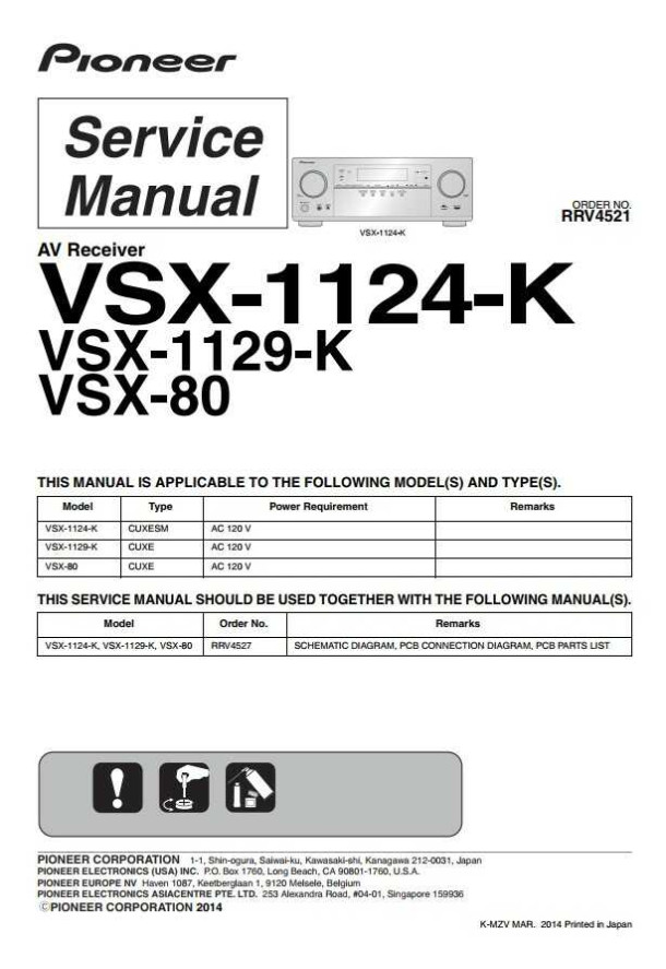 VSX-1124-K, VSX-1129-K, VSX-80, VSX-1124_RRV4521_RRV4527
